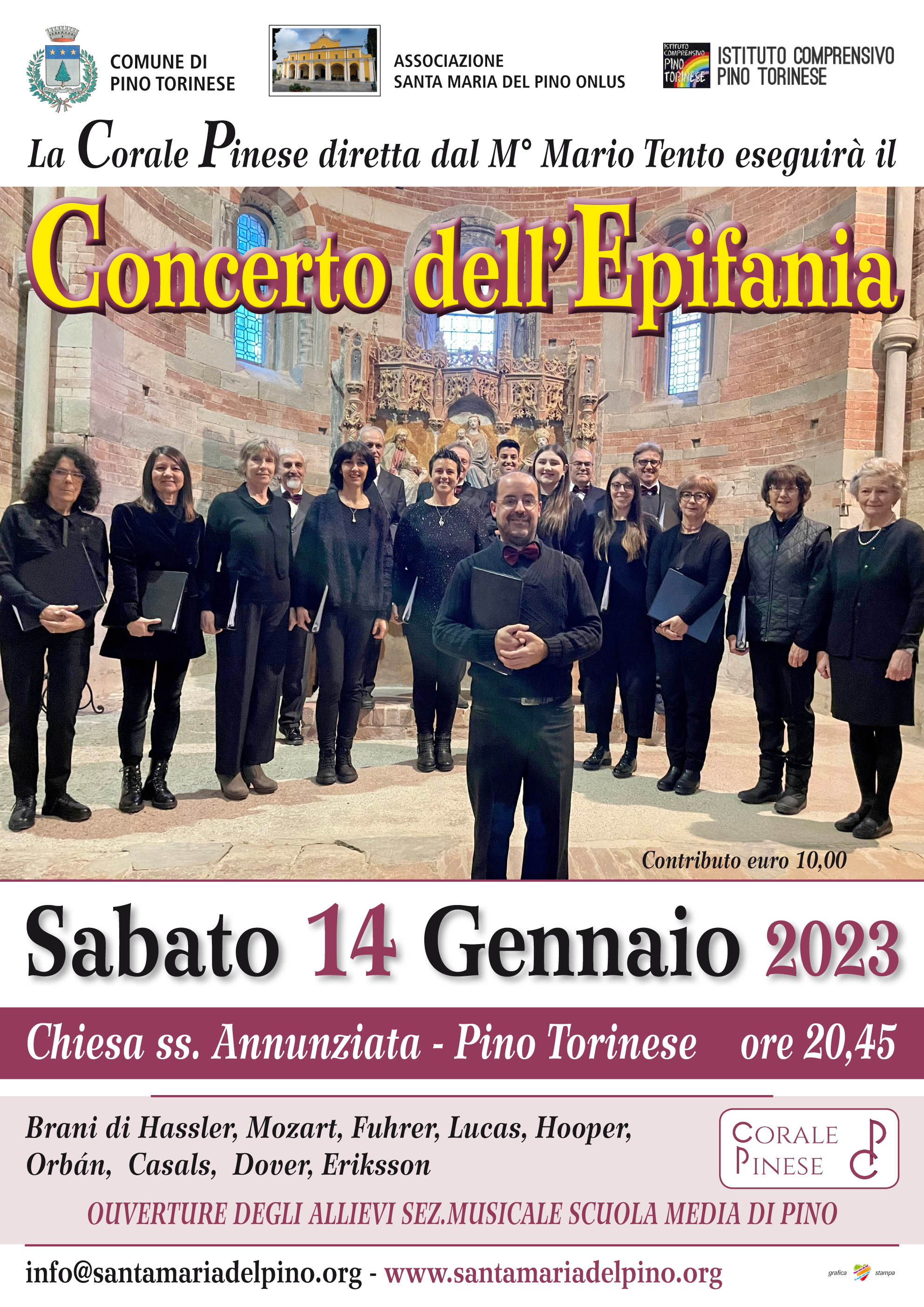 20230114 Pino SS Annunziata Concerto Epifania Tento Corale Pinese