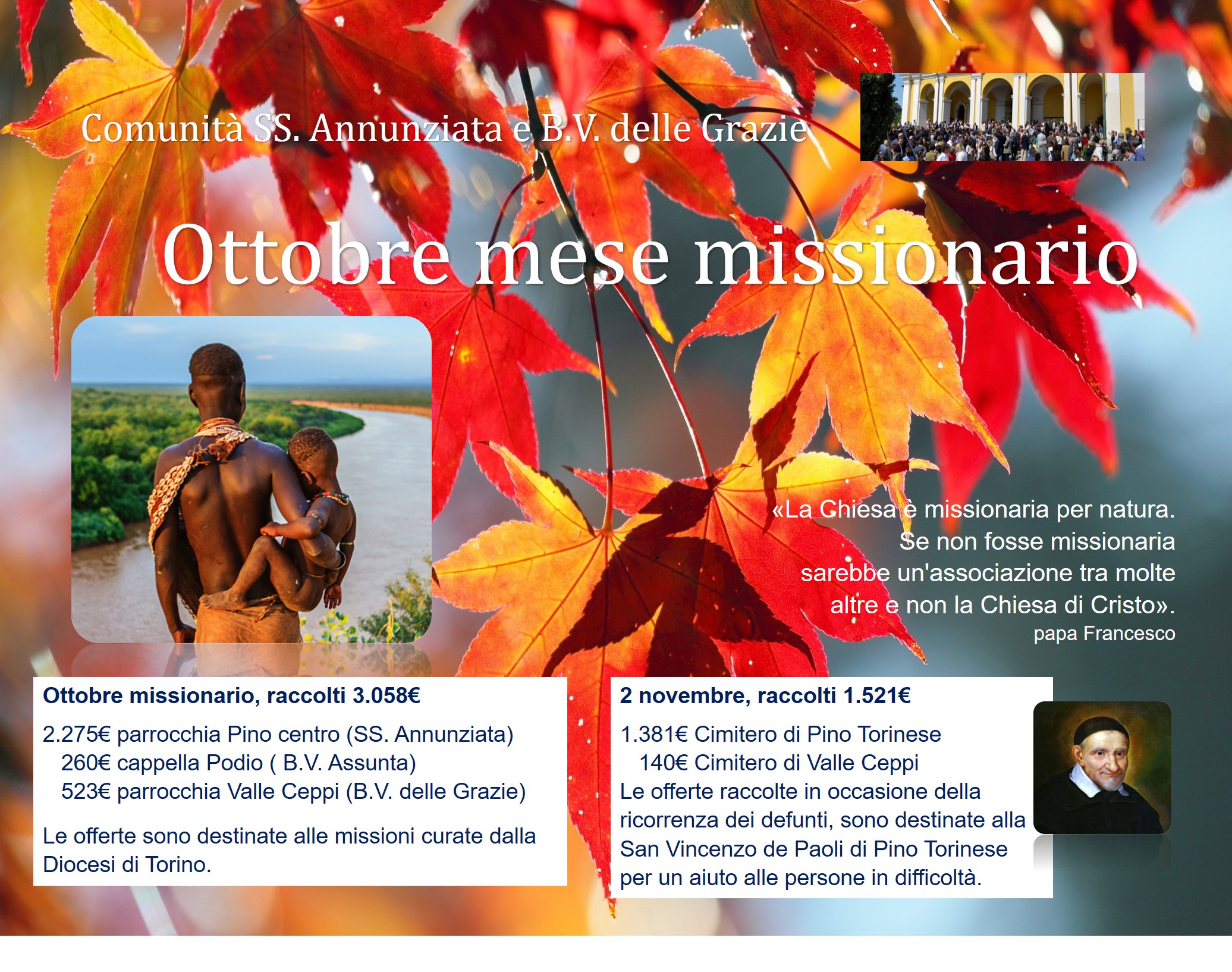 20181031 Pino Ottobre missionario e San Vincenzo
